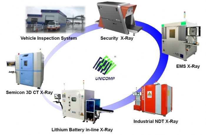 日联工业X射线机-PCB检测，直列锂电池